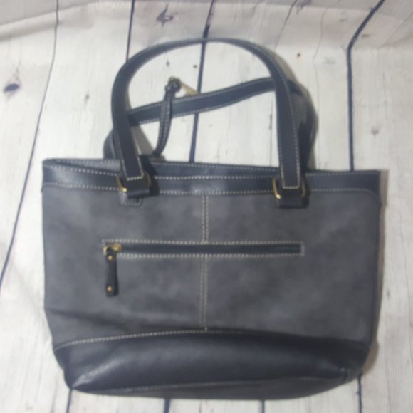 boc Born Concepts Gray Pebbled Shoulder Bag Purse - Picture 4 of 9